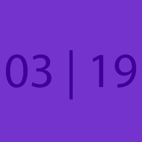 Calendar - 03 | 19