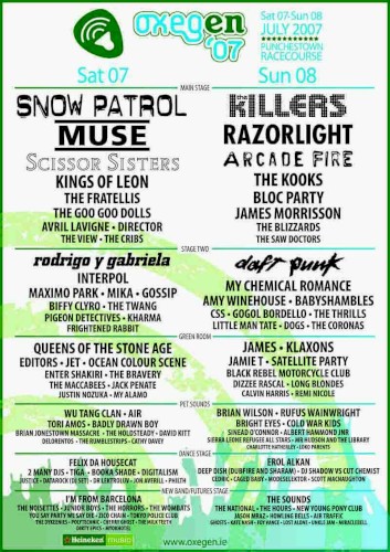 2007‐07‐07: Oxygen Festival, Dublin, Ireland