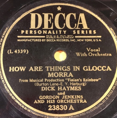 How Are Things in Glocca Morra / 'Twas Only an Irishman's Dream