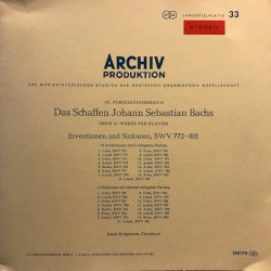 Inventionen und Sinfonien, BWV 772-801