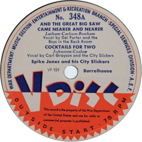 And the Great Big Saw Came Nearer and Nearer / Cocktails for Two / Barbershop Medley