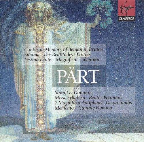 Cantus in Memory of Benjamin Britten / Summa / The Beatitudes / Fratres / Festina Lente / Magnificat / Silentium / Statuit ei Dominus / Missa Syllabica / Beatus Petronius / 7 Magnificat Antiphons / De Profundis / Memento / Cantate Domino