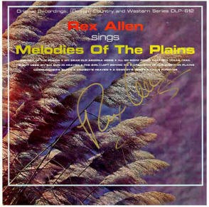 Rex Allen Sings Melodies of the Plains