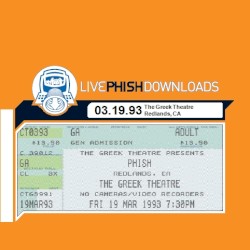 1993-03-19: The Greek Theatre, Redlands, CA, USA