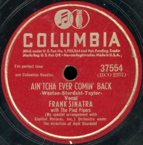 Ain'Tcha Ever Comin' Back / I Have but One Heart (O Marenariello)