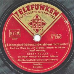 Liebesgeschichten sind meistens nicht wahr! / Serenade
