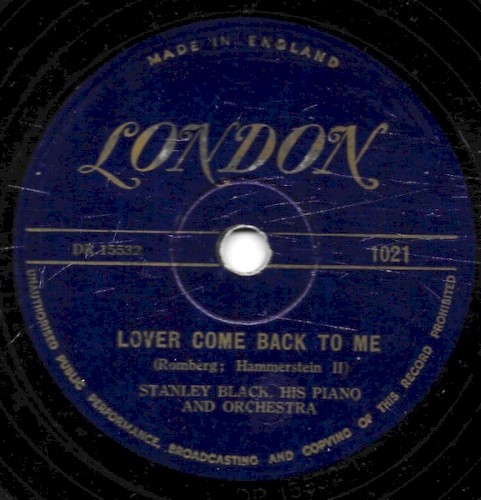 Lover Come Back to Me / Falling in Love With Love