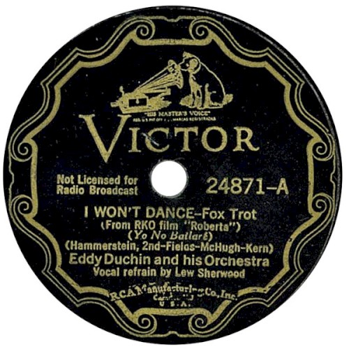 I Won't Dance / Lovely to Look At