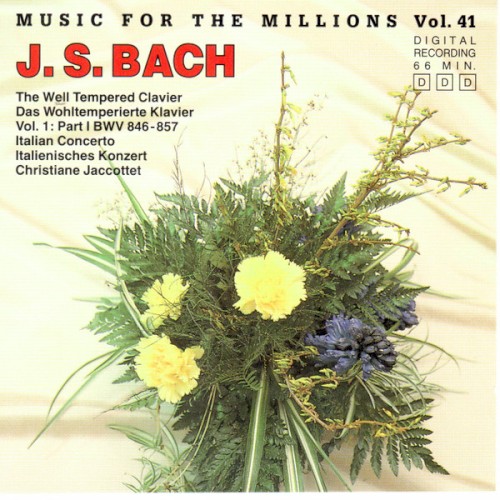 The Well Tempered Clavier Vol 1: Part I BWV 846-857, Italian Concerto
