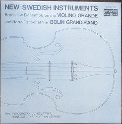 New Swedish Instruments: Violino grande, Bolin Grand Piano
