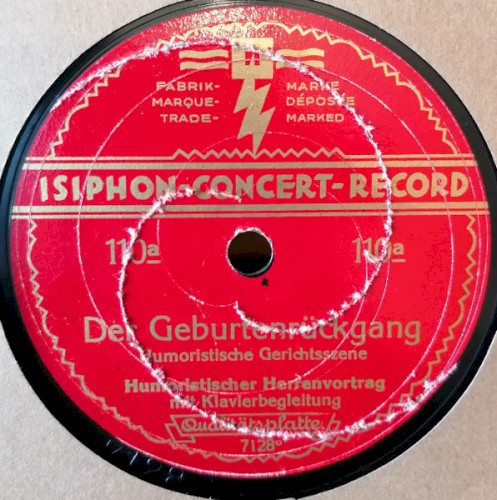 Der Geburtenrückgang / Fideles Geburtstagsständchen