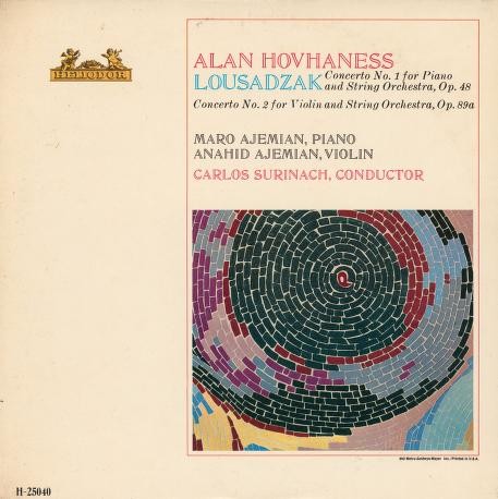 Lousadzak: Concerto No. 1 For Piano And String Orchestra, Op. 48 / Concerto No. 2 For Violin And String Orchestra, Op. 89a