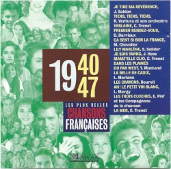 Les Plus Belles Chansons françaises : 1940‐47