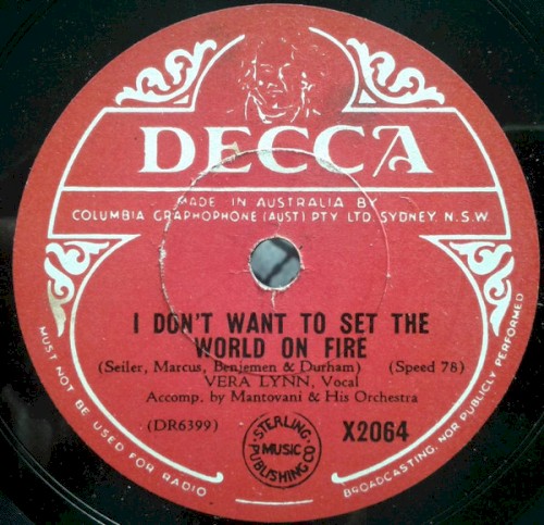 I Don't Want to Set the World on Fire / There's a Land of Begin Again