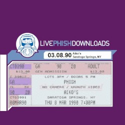 1990-03-08: Aiko's, Saratoga Springs, NY, USA