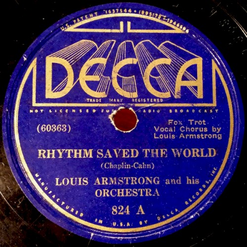 Rhythm Saved the World / Mahogany Hall Stomp