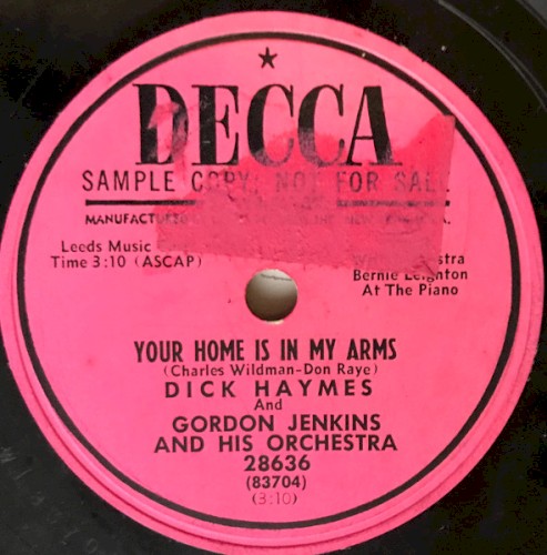Your Home Is in My Arms / Gone With the Wind