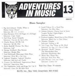 Adventures in Music 13: Blues Sampler