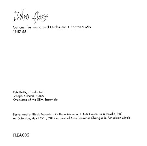 Concert for Piano and Orchestra + Fontana Mix