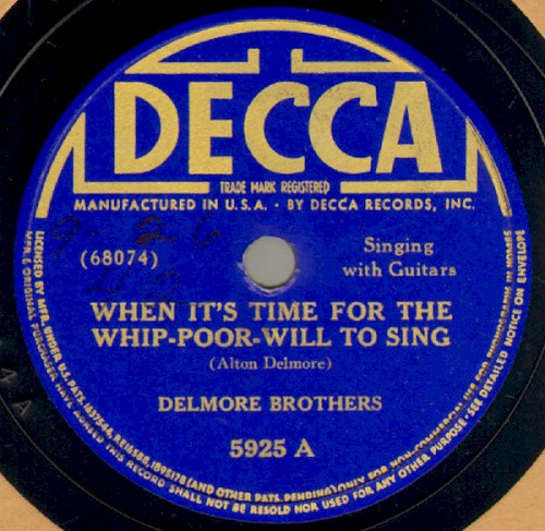 When It's Time for the Whip-Poor-Will to Sing / Will You Be Lonesome Too?