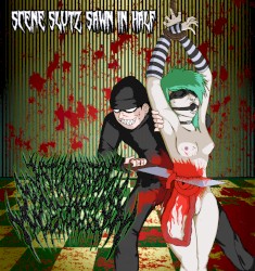Scene Slutz Sawn In Half