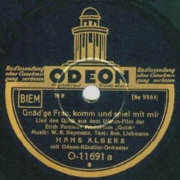 Gnäd’ge Frau, komm und spiel mit mir / Seemanns Chor