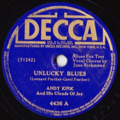 Unlucky Blues / Ride On, Ride On