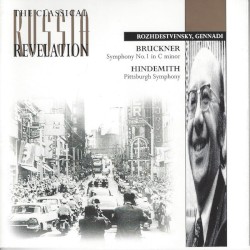 Bruckner: Symphony no. 1 in C minor / Hindemith: Pittsburgh Symphony