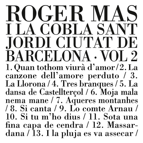 Roger Mas i la Cobla de Sant Jordi - Ciutat de Barcelona Vol. 2