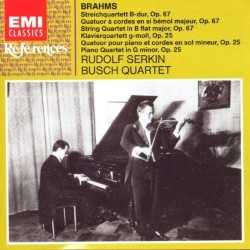 String Quartet in B-flat major, op. 67 / Piano Quartet in G minor, op. 25