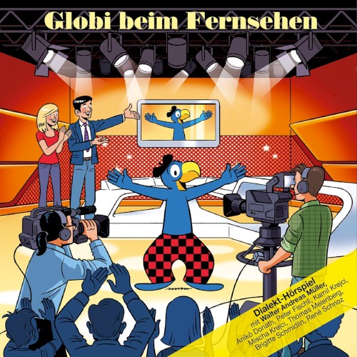Globi beim Fernsehen