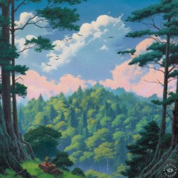 above the trees