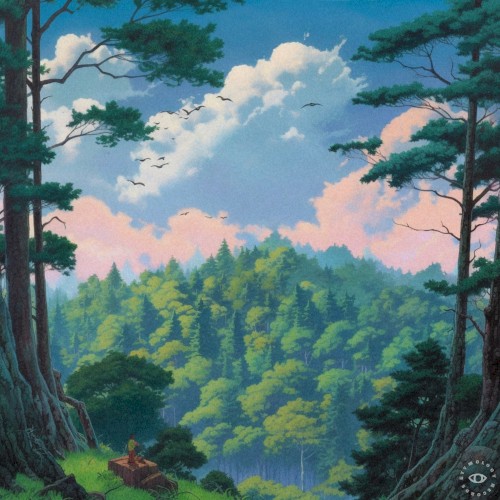 above the trees