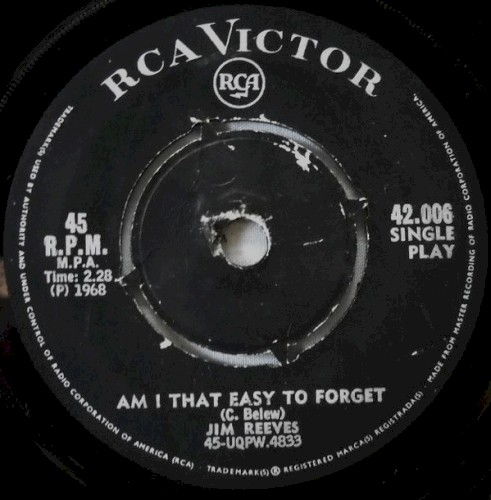 Am I That Easy to Forget / The World Is Not My Home