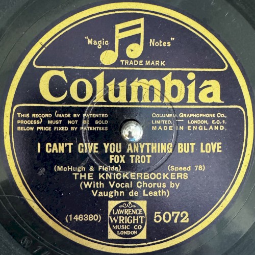I Can't Give You Anything but Love / Too Busy!
