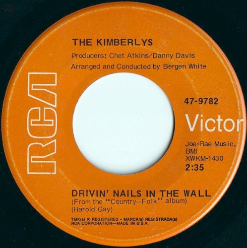 Drivin’ Nails in the Wall