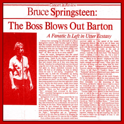 1978‐11‐07: Barton Hall, Cornell University, Ithaca, NY, USA