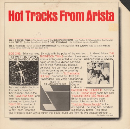 Hot Tracks From Arista