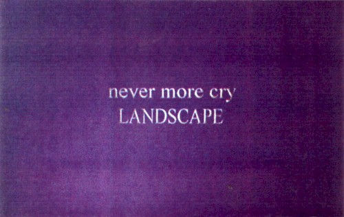 never more cry