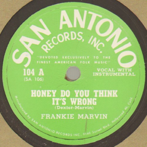 Honey Do You Think It's Wrong / Popcorn Poppin' Mama