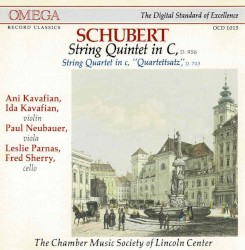 String Quintet in C, D. 956 / Quartettsatz, D. 703