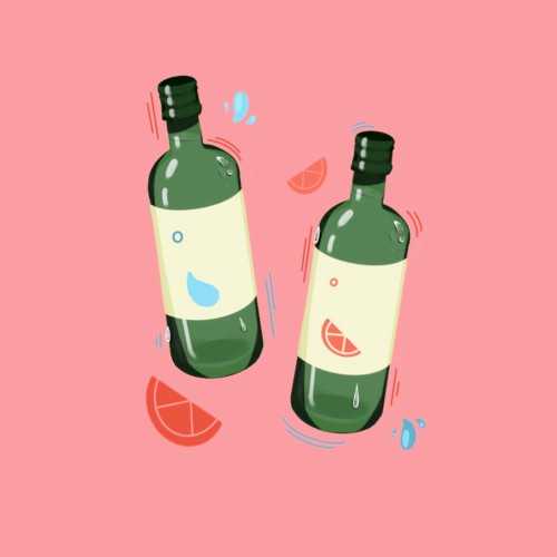 soju on a summer night