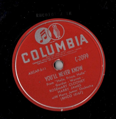 You'll Never Know / The Continental