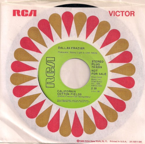 California Cotton Fields / Sweetheart Don't Throw Yourself Away