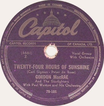 Twenty-Four Hours of Sunshine / The Wedding of Lili Marlene