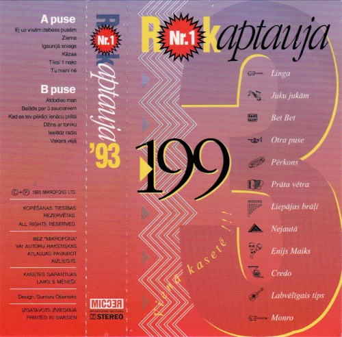 Rokaptauja '93 Nr.1