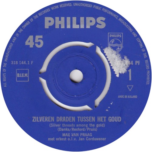 Zilveren draden tussen het goud / M’n eerste