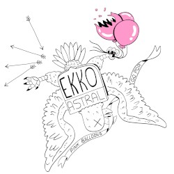 pink balloons: popped