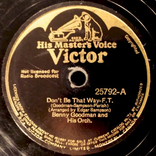 Don't Be That Way / One O'Clock Jump