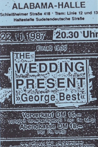 Live Tape No. 2, Munchen Alabama-Halle, 22 November 1987